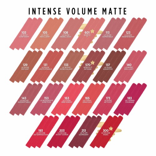 L'Oreal Paris Colour Riche Intense Volume Matte Lipstick 570 Worth It Intense Perspective: bottom