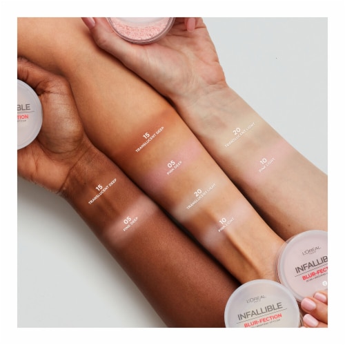 L'Oreal Paris Infallible Blur-fection Loose Setting Powder Longwear 10 Light Pink Perspective: bottom