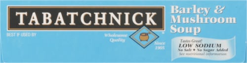 Tabatchnick™ Low Sodium Barley & Mushroom Soup Perspective: bottom