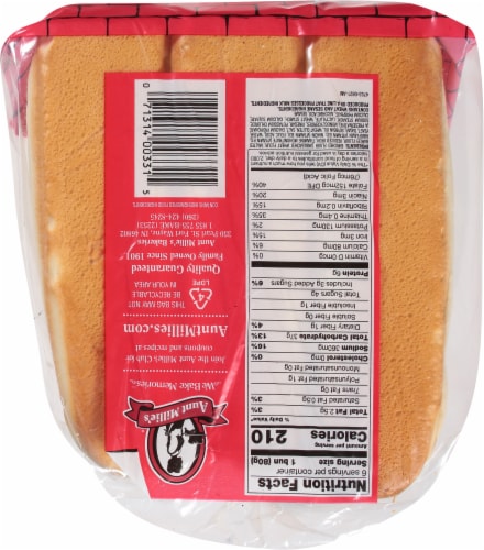 Aunt Millie's® Deli Enriched Super Sub Buns Perspective: bottom