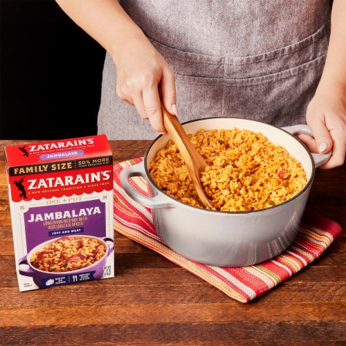 Zatarain's Family Size Jambalaya Rice Dinner Mix Perspective: bottom