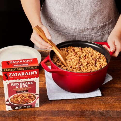 Zatarain's Family Size Red Beans & Rice Perspective: bottom