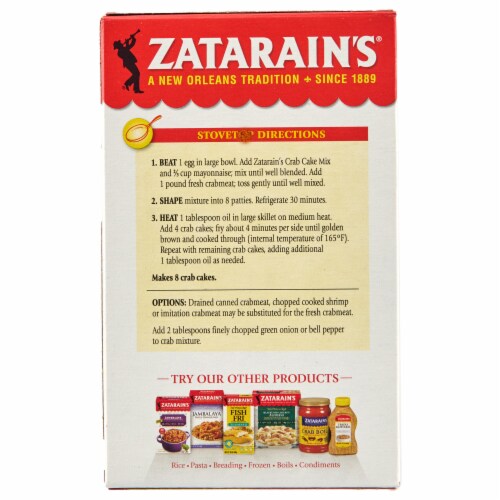 Zatarain's Crab Cake Mix Perspective: bottom