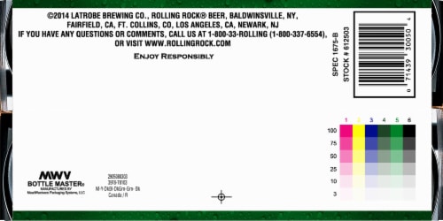 Rolling Rock® Extra Pale Beer Perspective: bottom