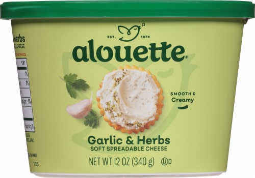 Alouette® Garlic & Herbs Soft Spreadable Cheese Perspective: bottom