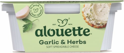 Alouette® Garlic & Herb Soft Spreadable Cheese Perspective: bottom