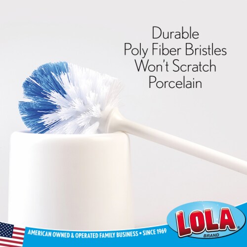 LOLA® Durable Eurostyle Poly Fiber Bristle Toilet Bowl Brush Perspective: bottom