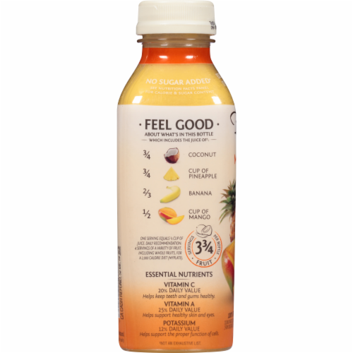 Bolthouse® Farms Mango Pineapple Colada Fruit Juice Smoothie Perspective: bottom