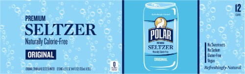 Polar® Original Seltzer Water Cans Perspective: bottom