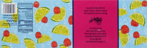 Polar® Raspberry Lime Flavored Seltzer Water Cans Perspective: bottom