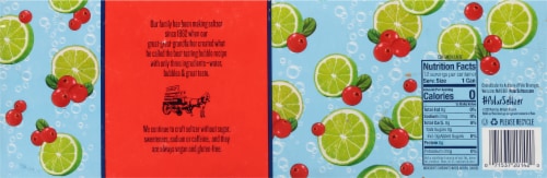 Polar® Cranberry Lime Flavored Seltzer Water Cans Perspective: bottom