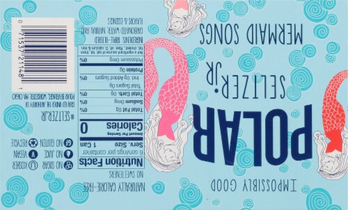Polar® Mermaid Songs Flavored Seltzer Water Mini Cans Perspective: bottom