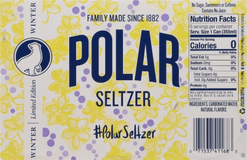 Polar® Limited Edition Elderflower Starlight Seltzer Cans Perspective: bottom
