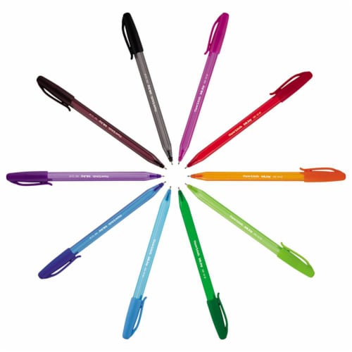 Paper Mate® InkJoy® 100ST Ballpoint Pens, Medium Point, Black, 8 Pack Perspective: bottom