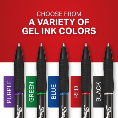 Sharpie® S-Gel, Gel Pens, Medium Point (0.7mm), Black Ink Gel Pen, 2 Count Perspective: bottom