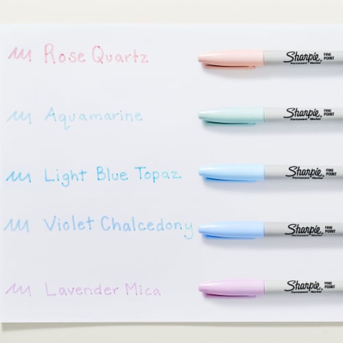 Sharpie® Permanent Markers, Mystic Gem Special Edition, Fine Point, Assorted Colors, 5 Count Perspective: bottom
