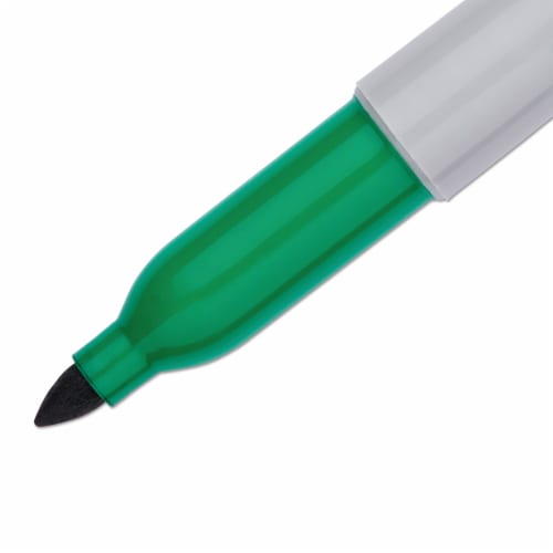 Sharpie® Fine Bullet Tip Permanent Markers - Green Perspective: bottom