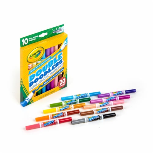 Crayola® Dual-Ended Washable Double Doodlers Markers, 10 pk - Food 4 Less