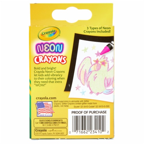 Crayola® Neon Crayons - Assorted Perspective: bottom