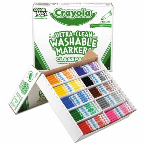 Crayola Marker,Wshable,200bx,Fine 588211 Perspective: bottom