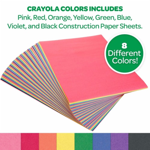 Crayola Construction Paper, 96 Sheets Per Pack, 12 Packs