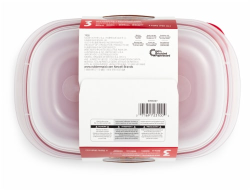 Rubbermaid® Easy Find Lids Clear Square Food Storage Container, 1 ct -  Fry's Food Stores