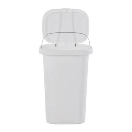 Rubbermaid 13-Gallons White Plastic Kitchen Trash Can with Lid Indoor in  the Trash Cans department at