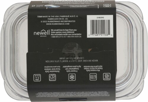 Rubbermaid® Brilliance™ Medium Deep Container - 2 Pack Perspective: bottom