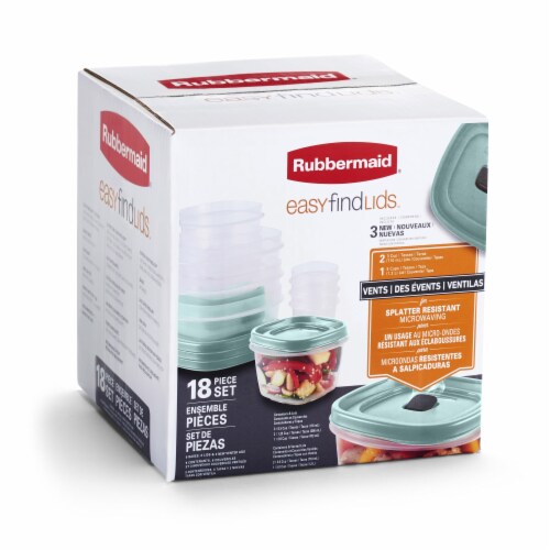 Rubbermaid Easy Find Lids Food Storage Container Set Perspective: bottom
