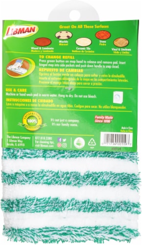 Libman® All-Purpose Microfiber Floor Mop Refill Perspective: bottom