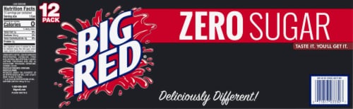 Big Red® Zero Sugar Soda Cans Perspective: bottom