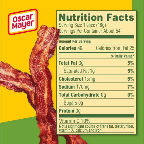 Oscar Mayer Fully Cooked & Gluten Free Turkey Bacon, Box, Packs, 53-55 total slices Perspective: bottom