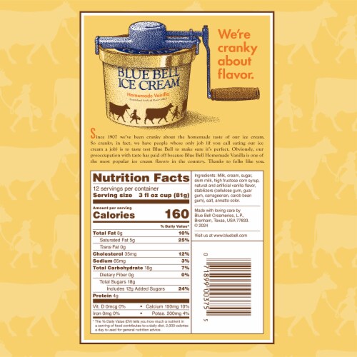 Blue Bell® Homemade Vanilla Ice Cream Cups Perspective: bottom