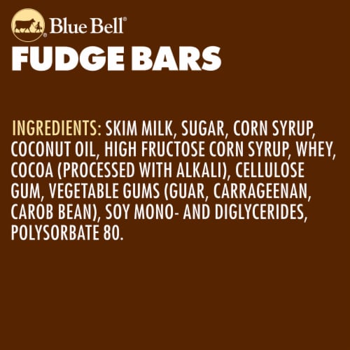 Blue Bell® Fudge Frozen Dairy Dessert Bars Perspective: bottom