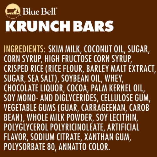 Blue Bell® Krunch Frozen Dairy Dessert Bars Perspective: bottom