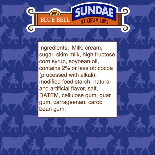 Blue Bell® Sundae Ice Cream Cups Perspective: bottom
