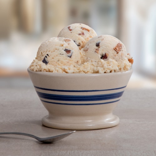 Blue Bell® Brown Rim Assorted Flavors Ice Cream Tub Perspective: bottom