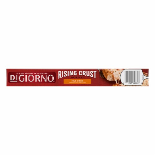 DiGiorno Rising Crust Four Cheese Pizza Perspective: bottom