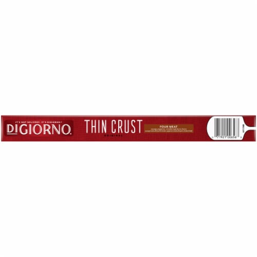 DIGIORNO Original Thin Crust Four Meat Frozen Pizza Perspective: bottom
