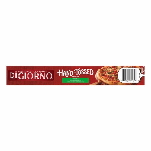 DIGIORNO Supreme Hand-Tossed Style Crust Frozen Pizza Perspective: bottom