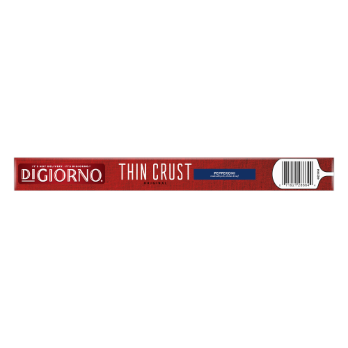 DiGiorno® Classic Thin Crust Pepperoni Frozen Pizza Perspective: bottom