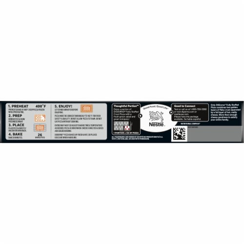 DiGiorno® Fully Stuffed 3 Meat Frozen Pizza Perspective: bottom