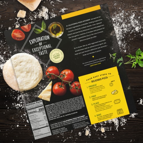 California Pizza Kitchen Sicilian Crispy Thin Crust Frozen Pizza Perspective: bottom