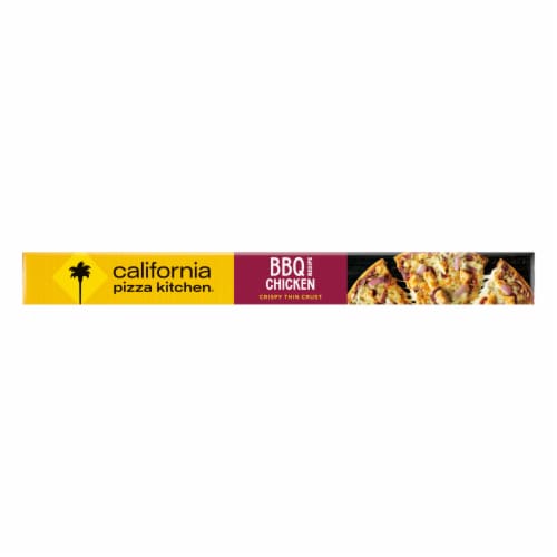 California Pizza Kitchen BBQ Recipe Chicken Crispy Thin Crust Frozen Pizza Perspective: bottom