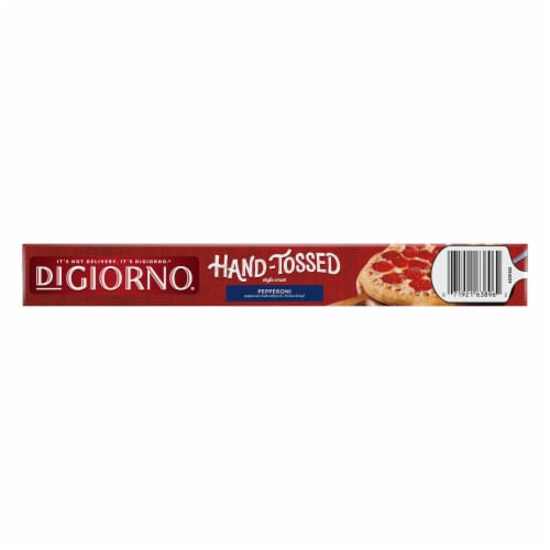 DIGIORNO Pepperoni Hand-Tossed Style Crust Frozen Pizza Perspective: bottom