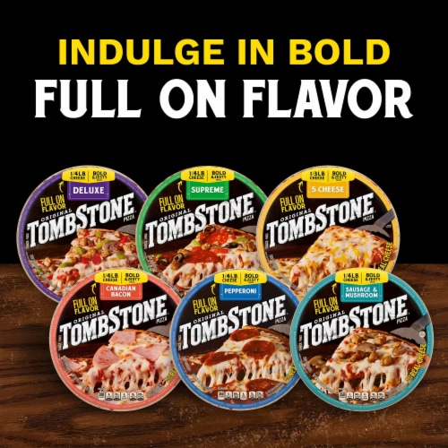 Tombstone Deluxe Frozen Pizza Perspective: bottom