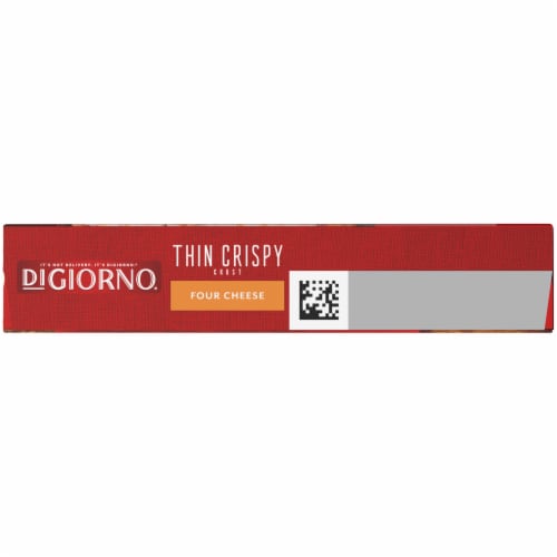 DIGIORNO Thin Crispy Crust Four Cheese Small Sized Pizza Perspective: bottom