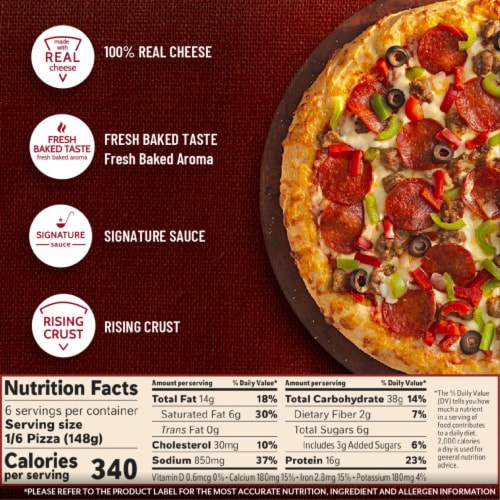 DiGiorno Supreme Rising Crust Frozen Pizza Perspective: bottom