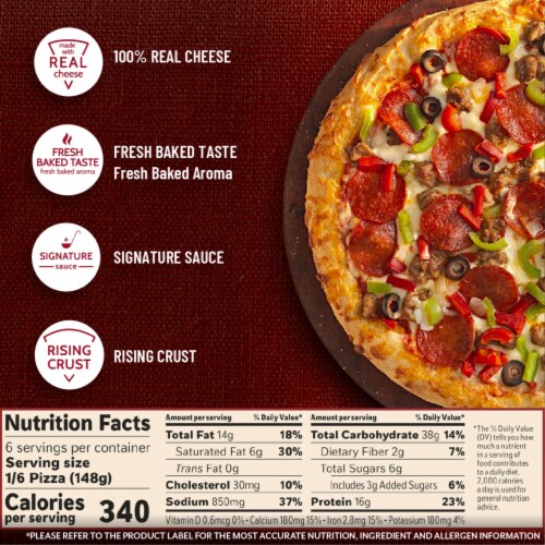 DiGiorno Supreme Rising Crust Frozen Pizza Perspective: bottom