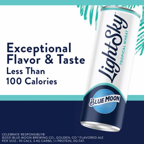 Blue Moon LightSky Tropical Wheat Beer Perspective: bottom